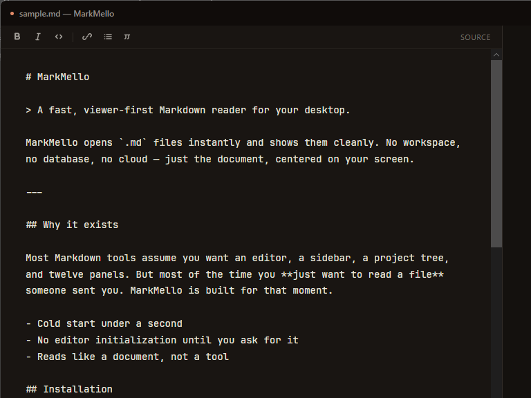 Formatting and editing
